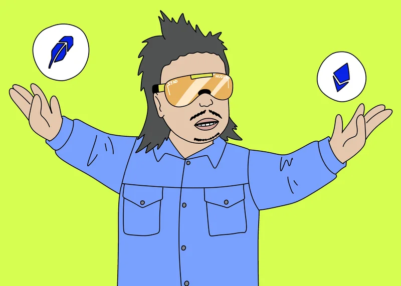 Larry juggling ETH coins